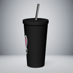 Insulated Tumbler With a Straw