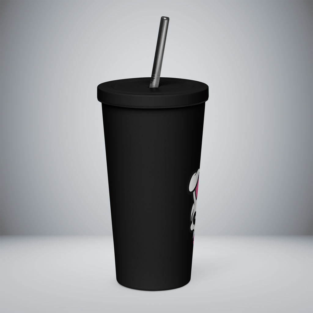 Insulated Tumbler With a Straw