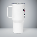 Travel mug with a handle