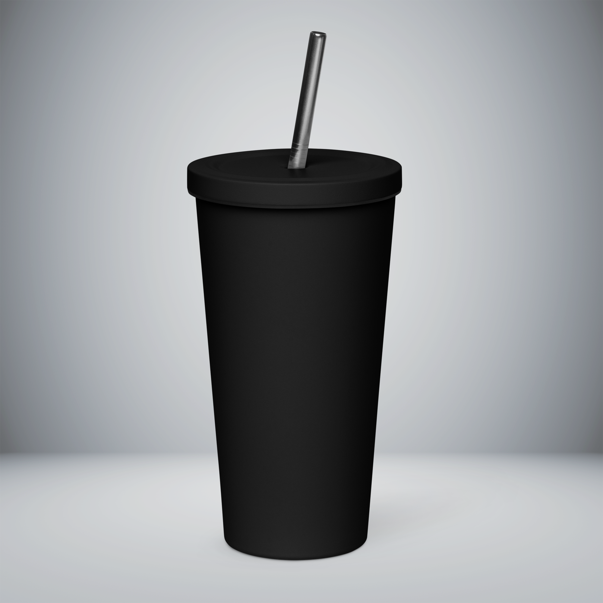 Insulated Tumbler With a Straw