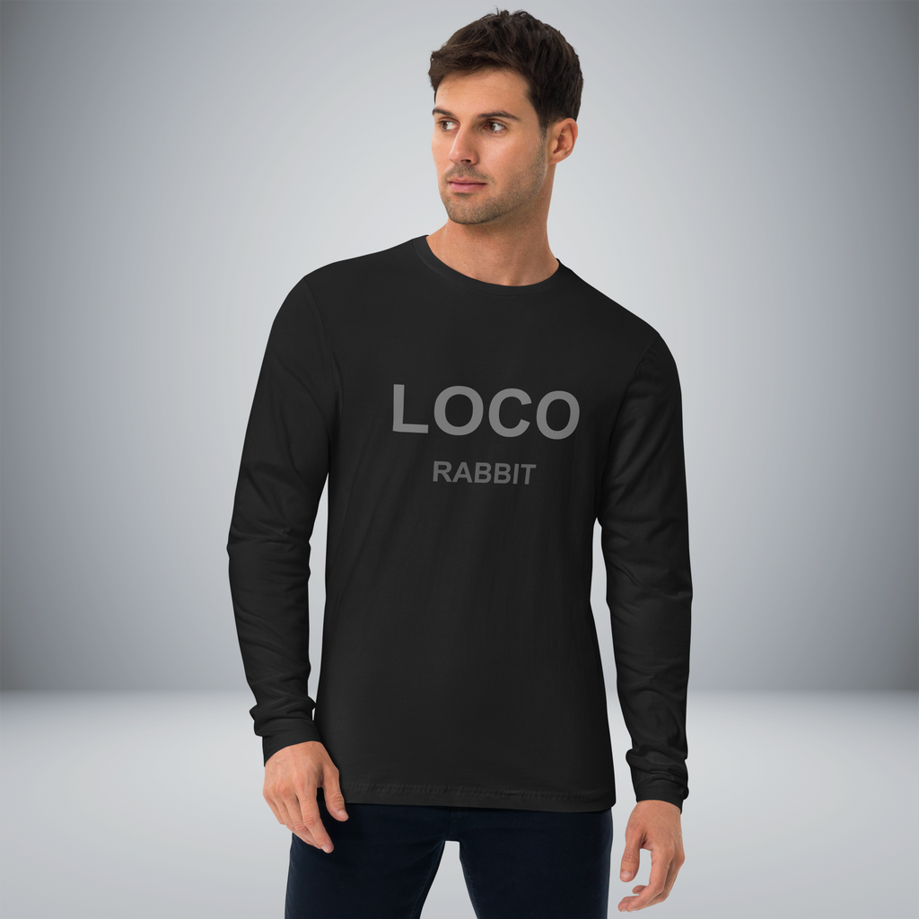 Men's Long Sleeve Fitted Crew