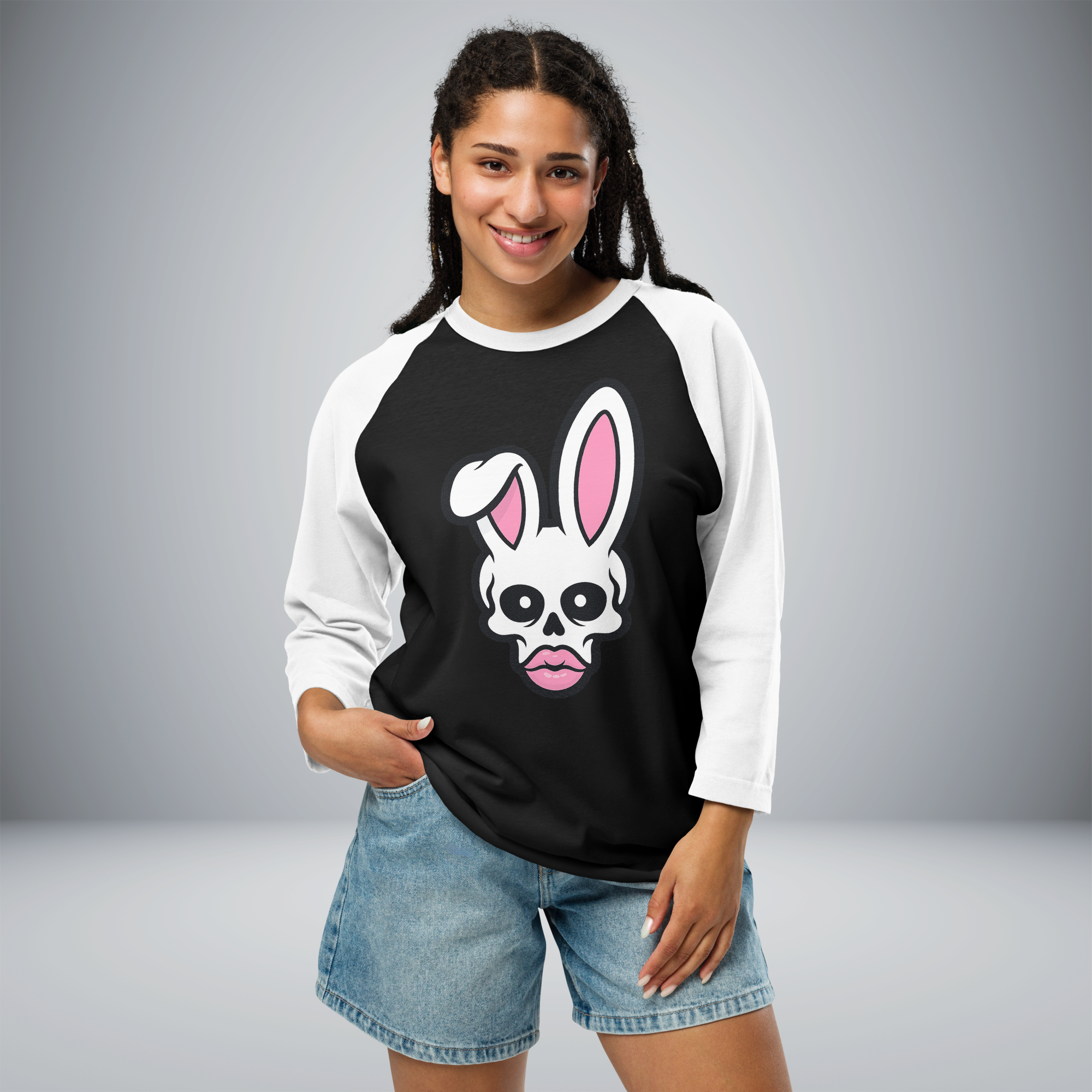 Unisex 3/4 Sleeve Raglan Shirt