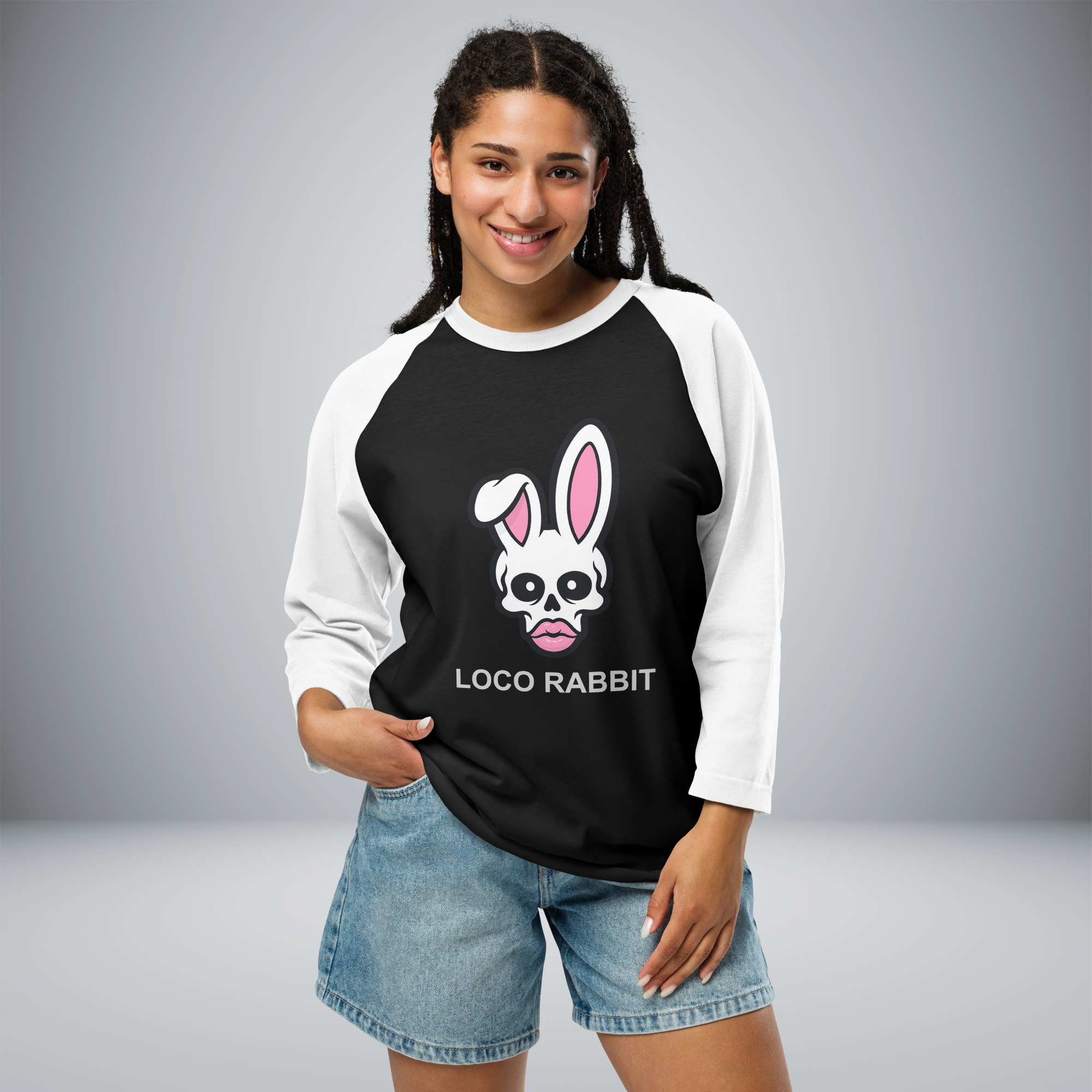 Unisex 3/4 Sleeve Raglan Shirt