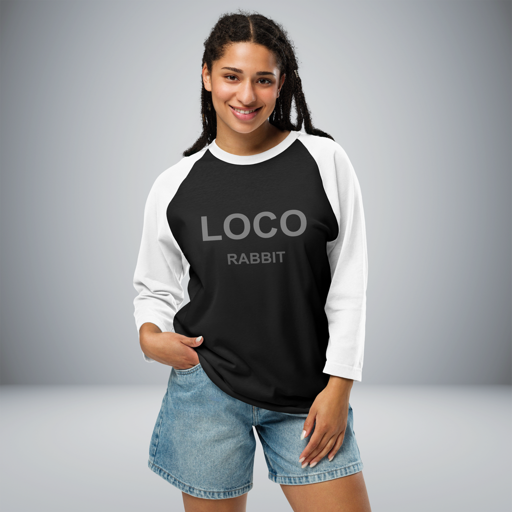 Unisex 3/4 Sleeve Raglan Shirt
