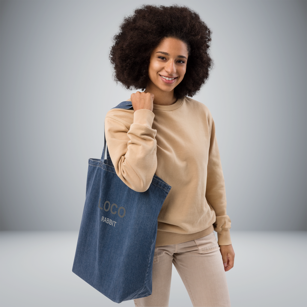 Organic Denim Tote Bag
