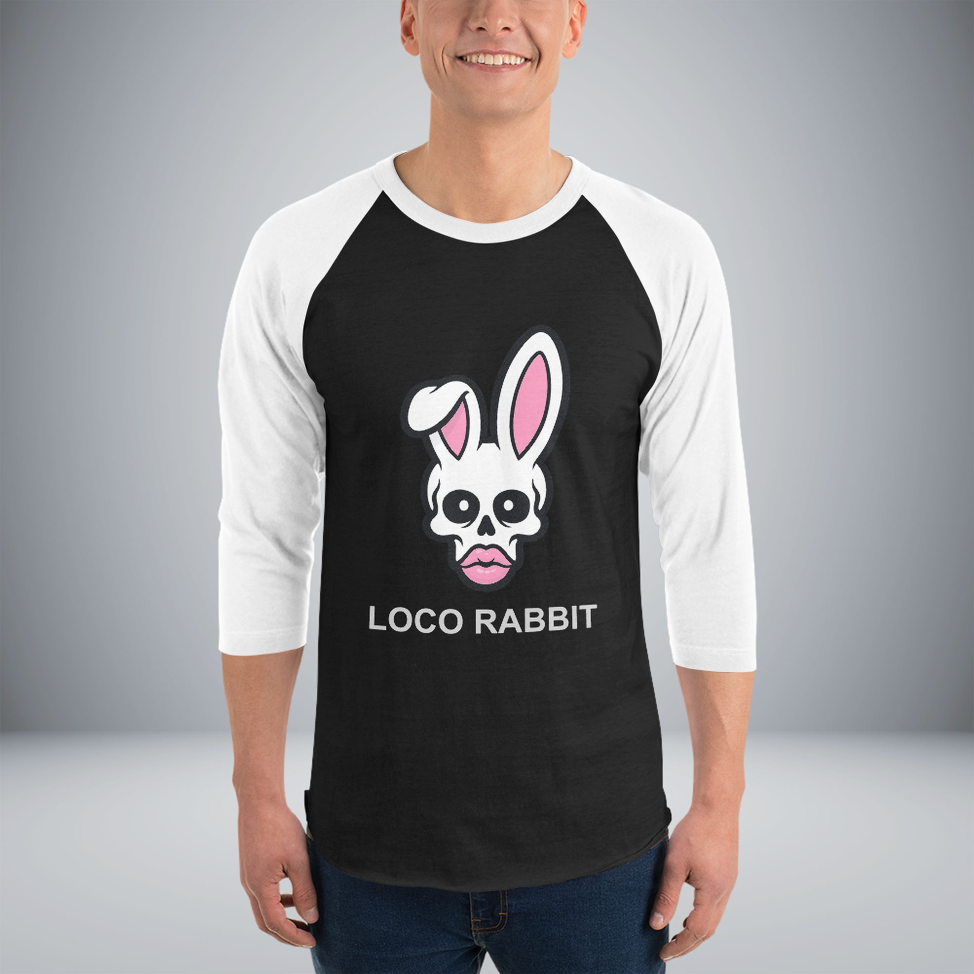 Unisex 3/4 Sleeve Raglan Shirt