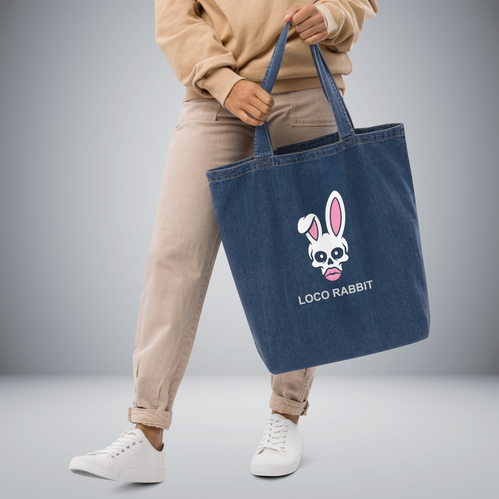 Organic Denim Tote Bag
