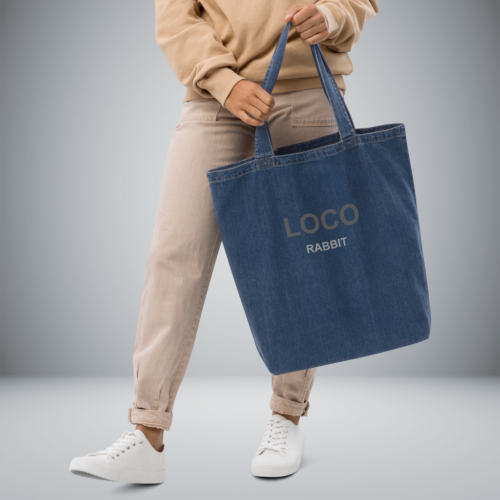Organic Denim Tote Bag
