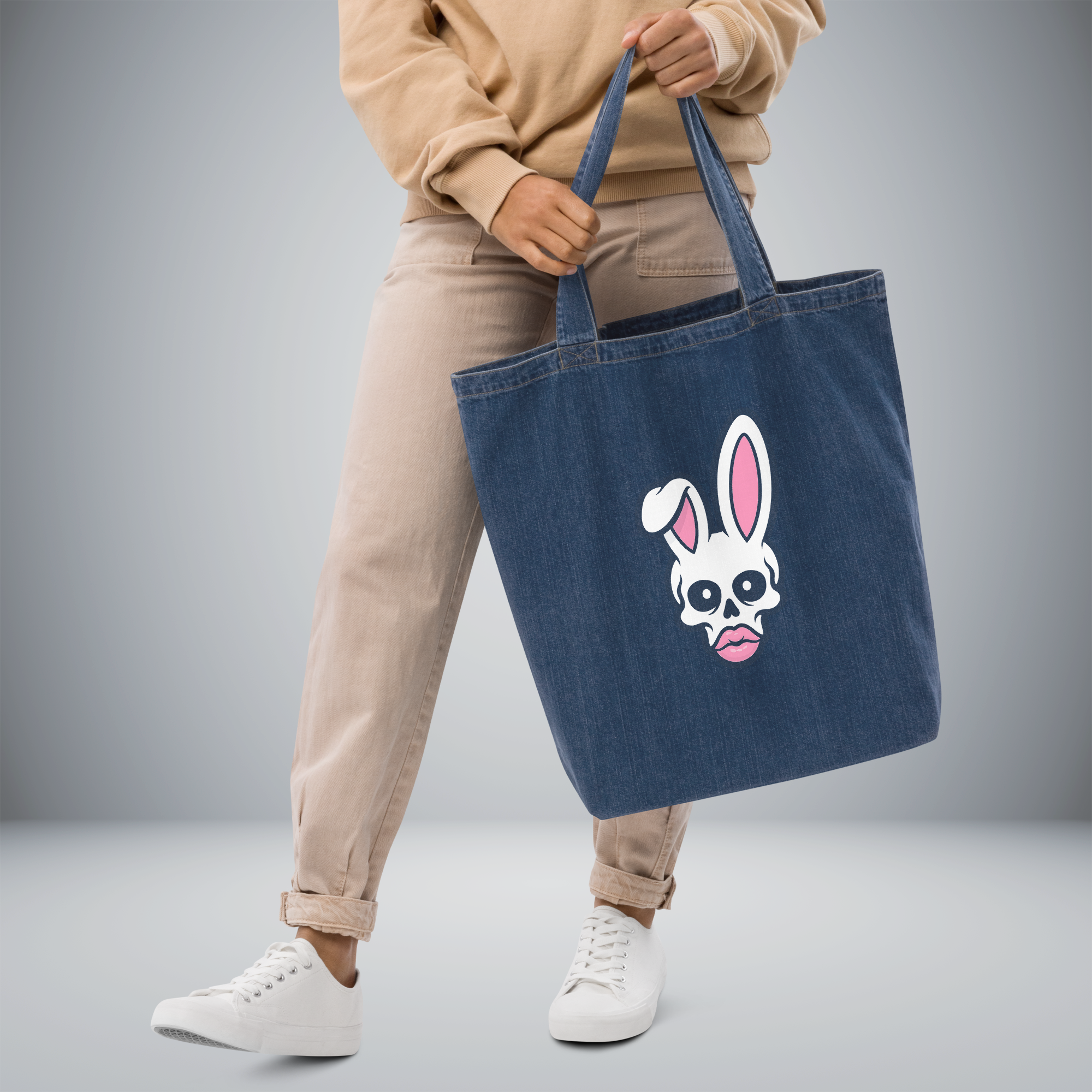Organic Denim Tote Bag