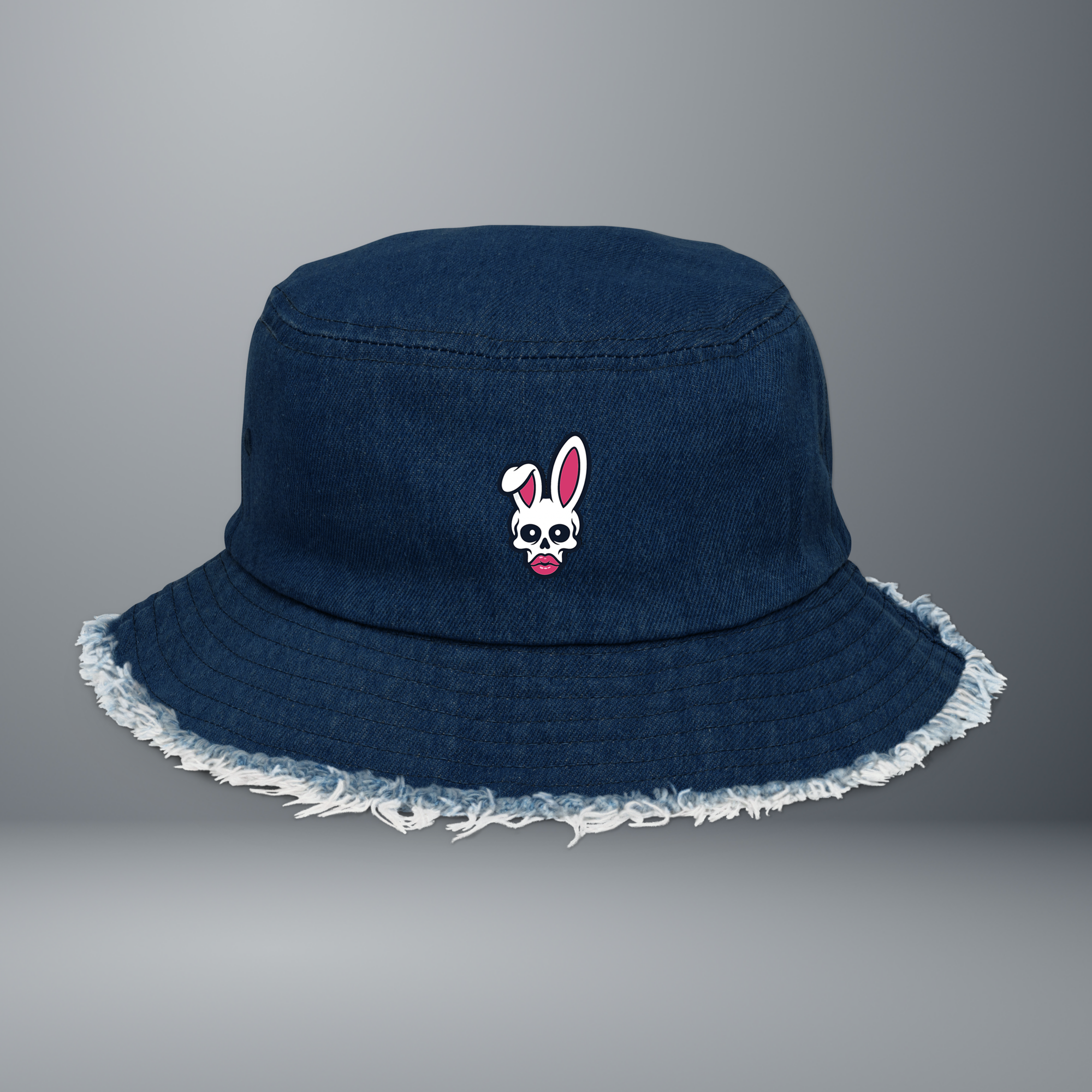 Distressed Denim Bucket Hat