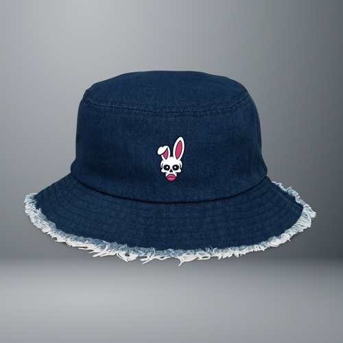 Distressed Denim Bucket Hat