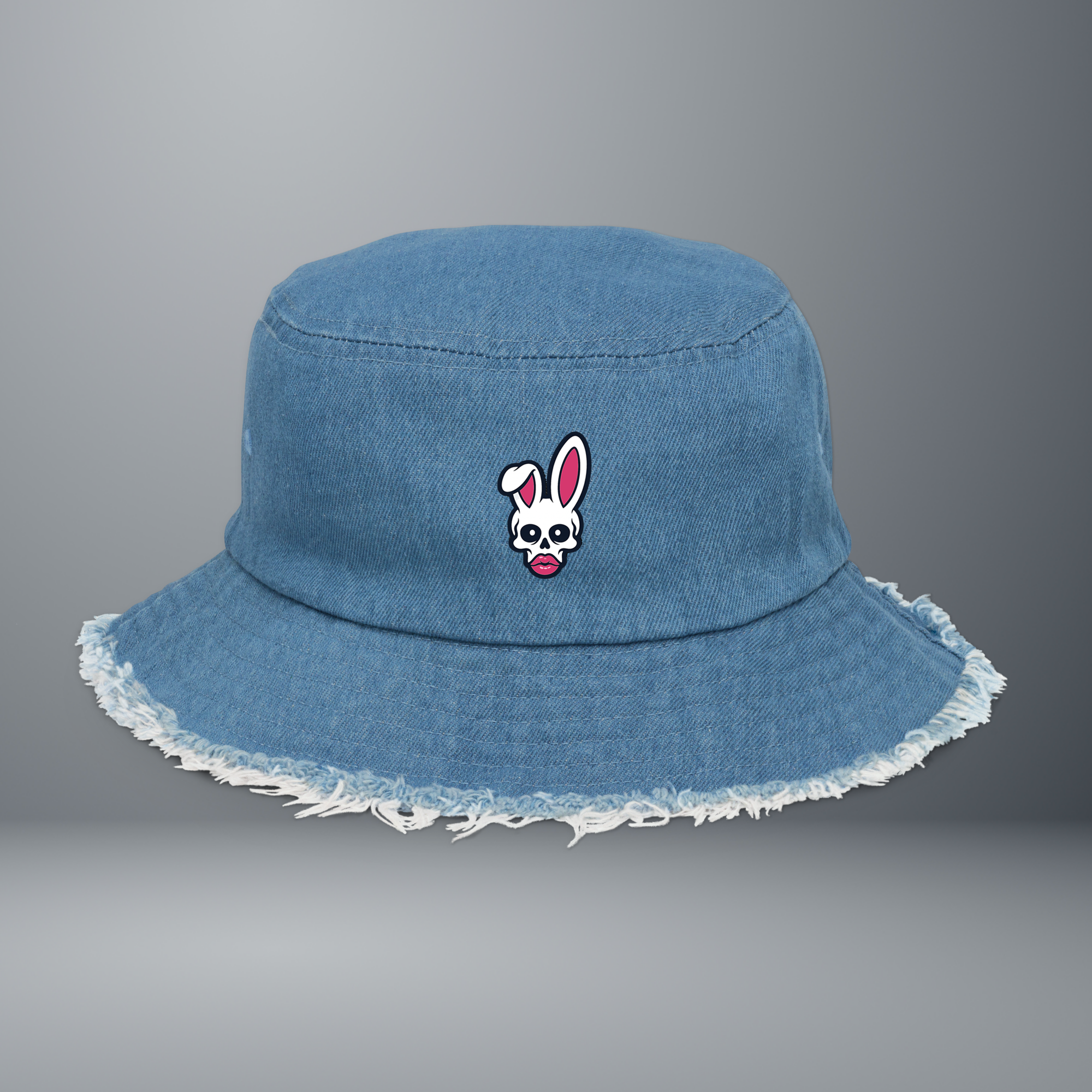 Distressed Denim Bucket Hat