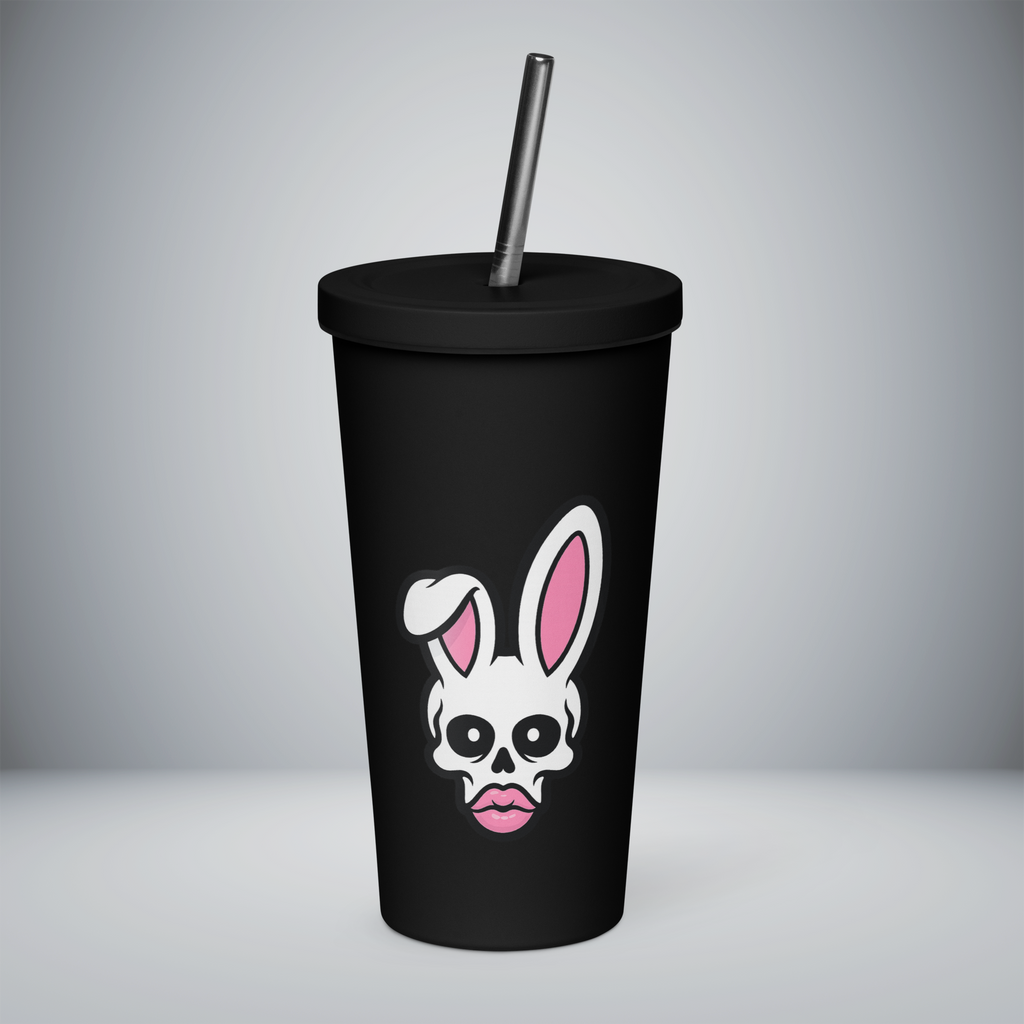 Insulated Tumbler With a Straw