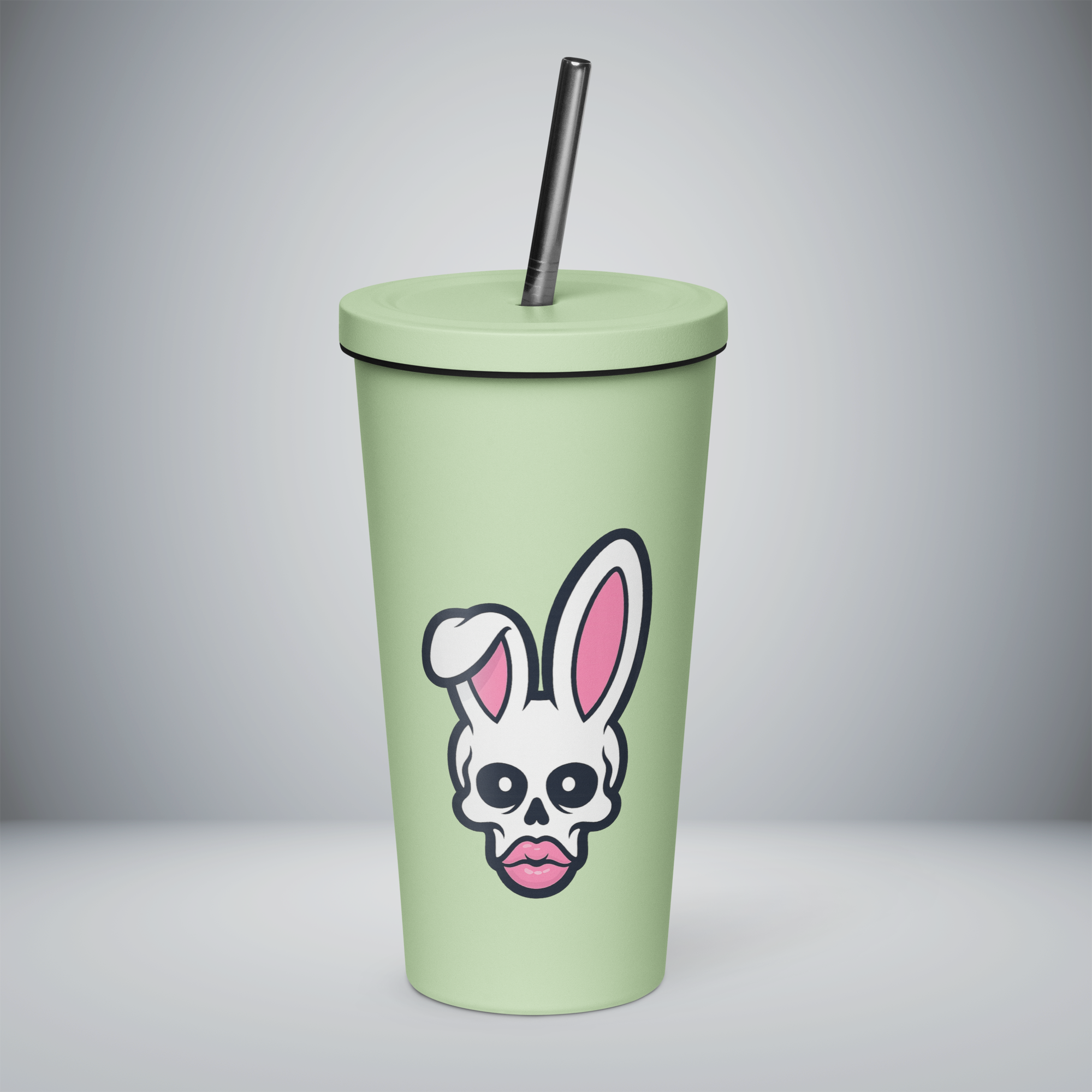 Insulated Tumbler With a Straw