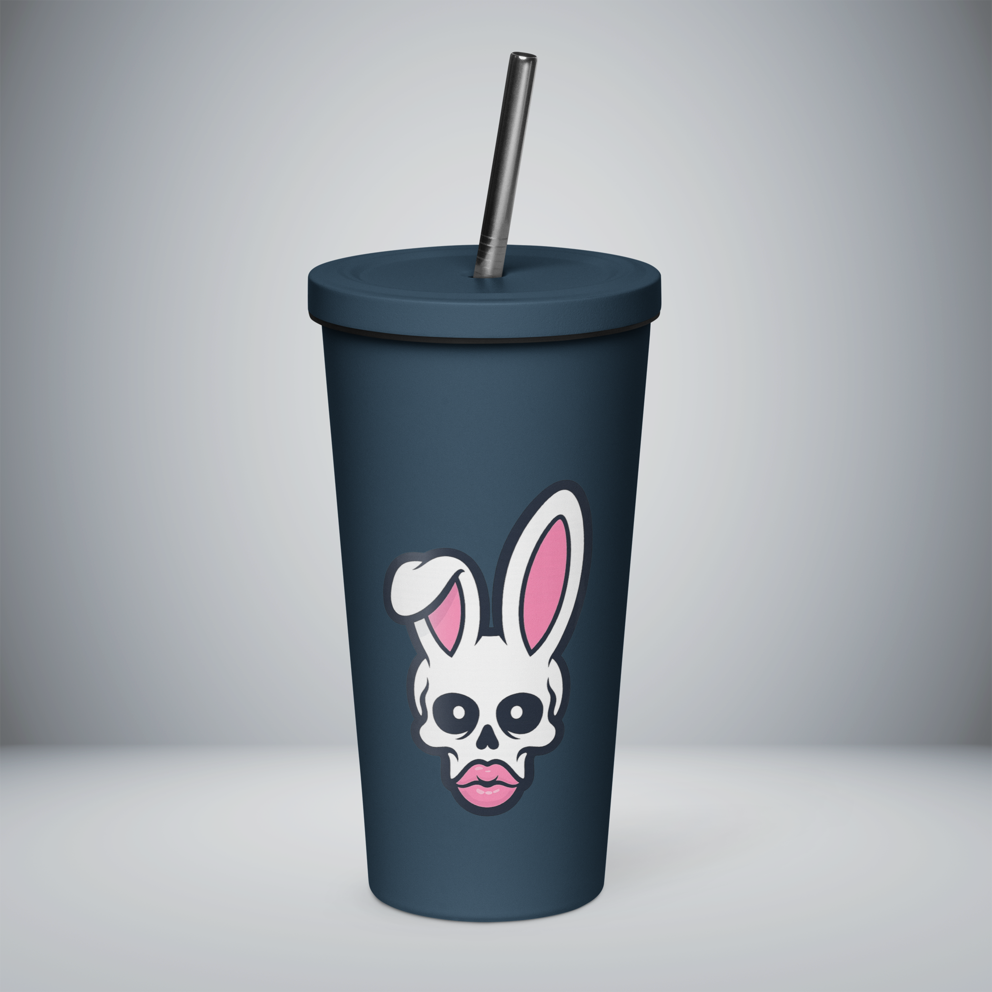 Insulated Tumbler With a Straw