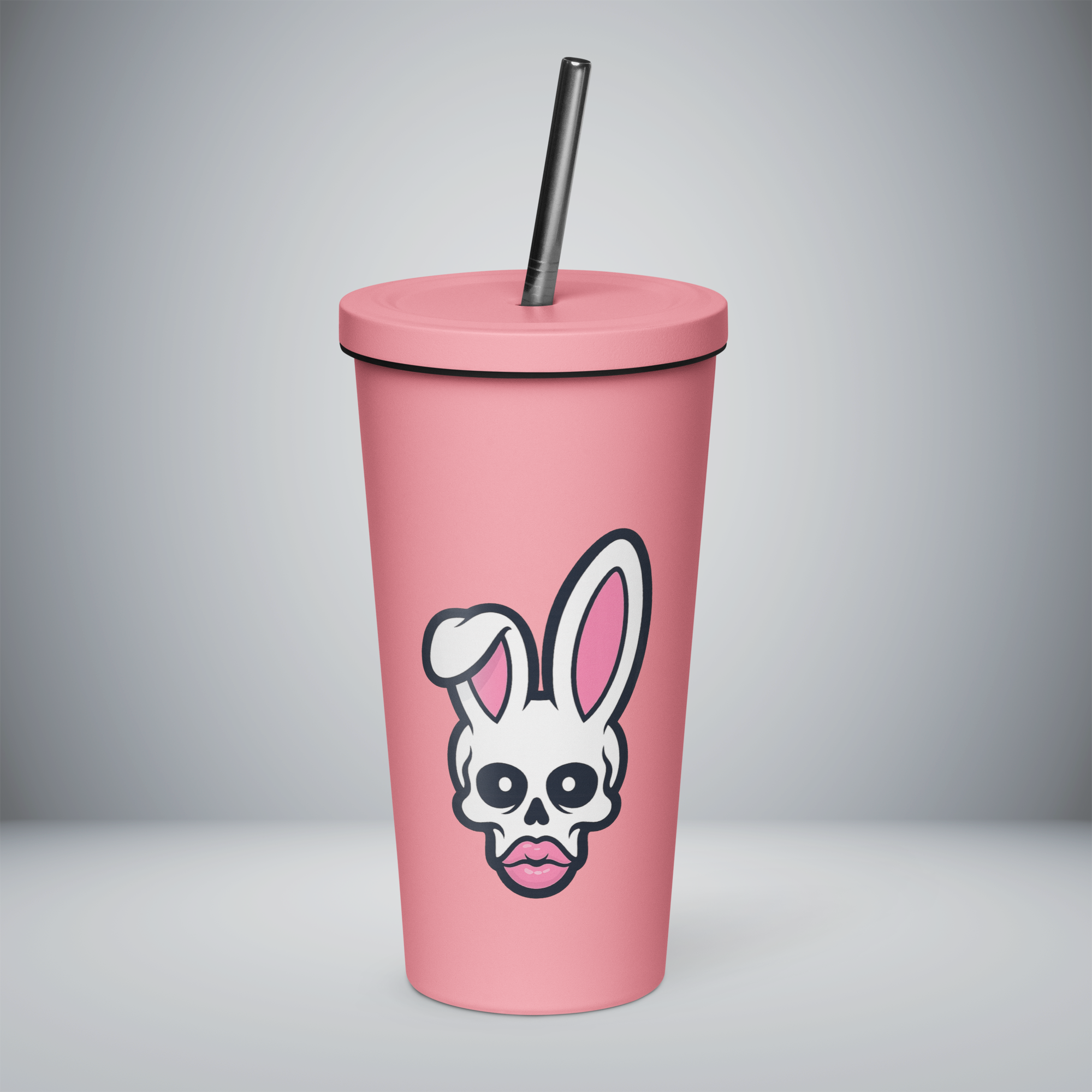 Insulated Tumbler With a Straw