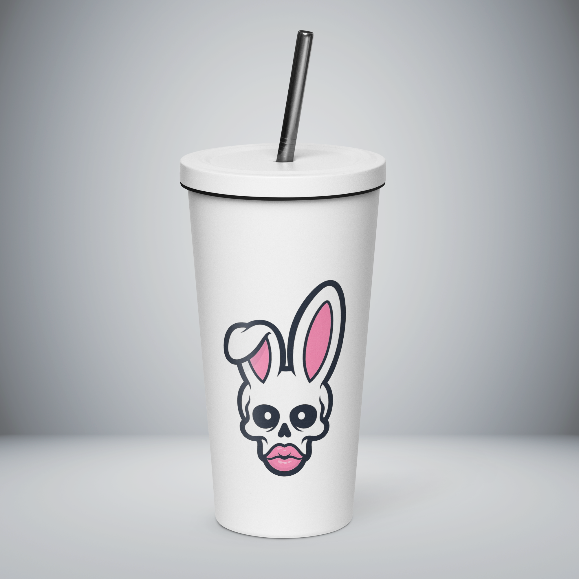 Insulated Tumbler With a Straw