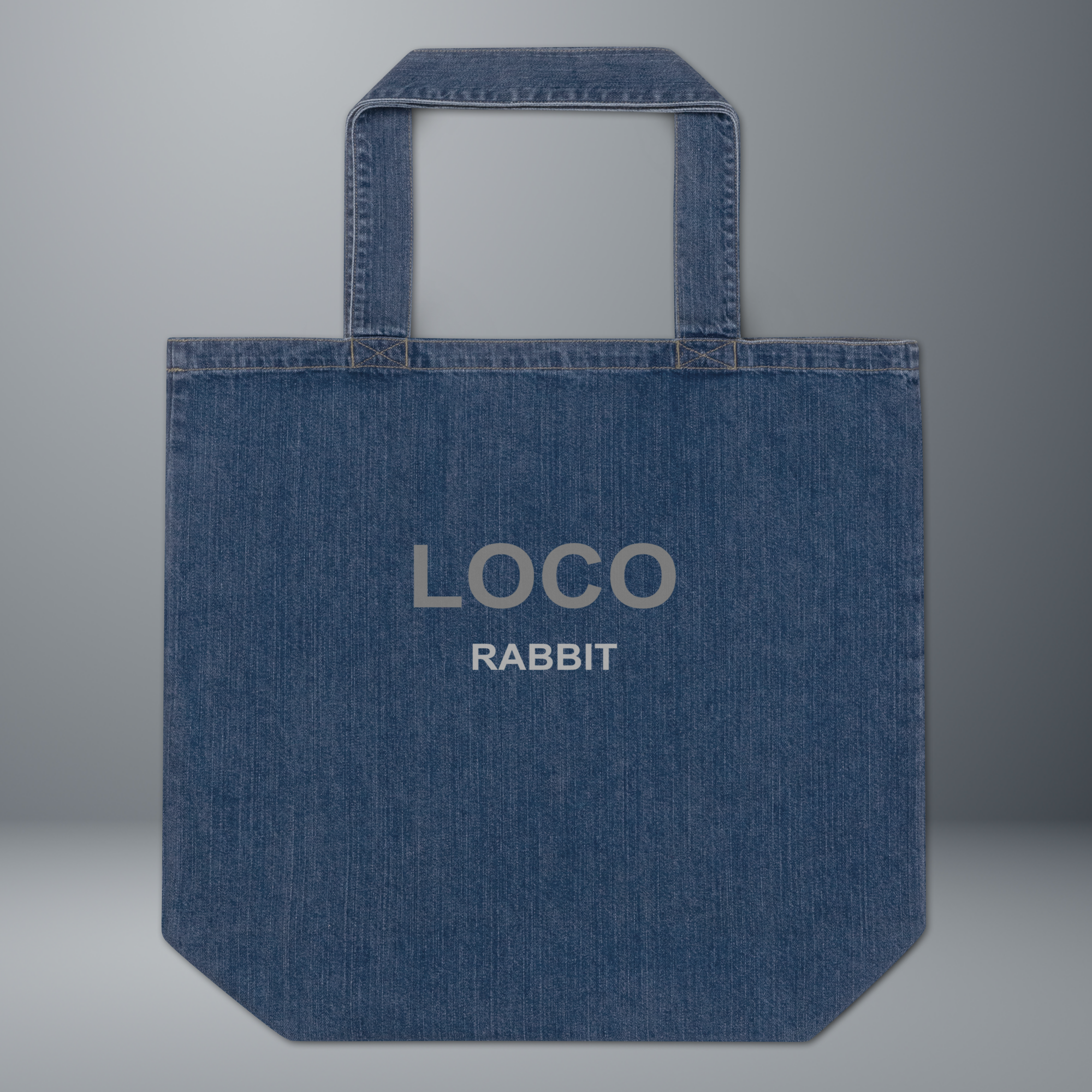 Organic Denim Tote Bag