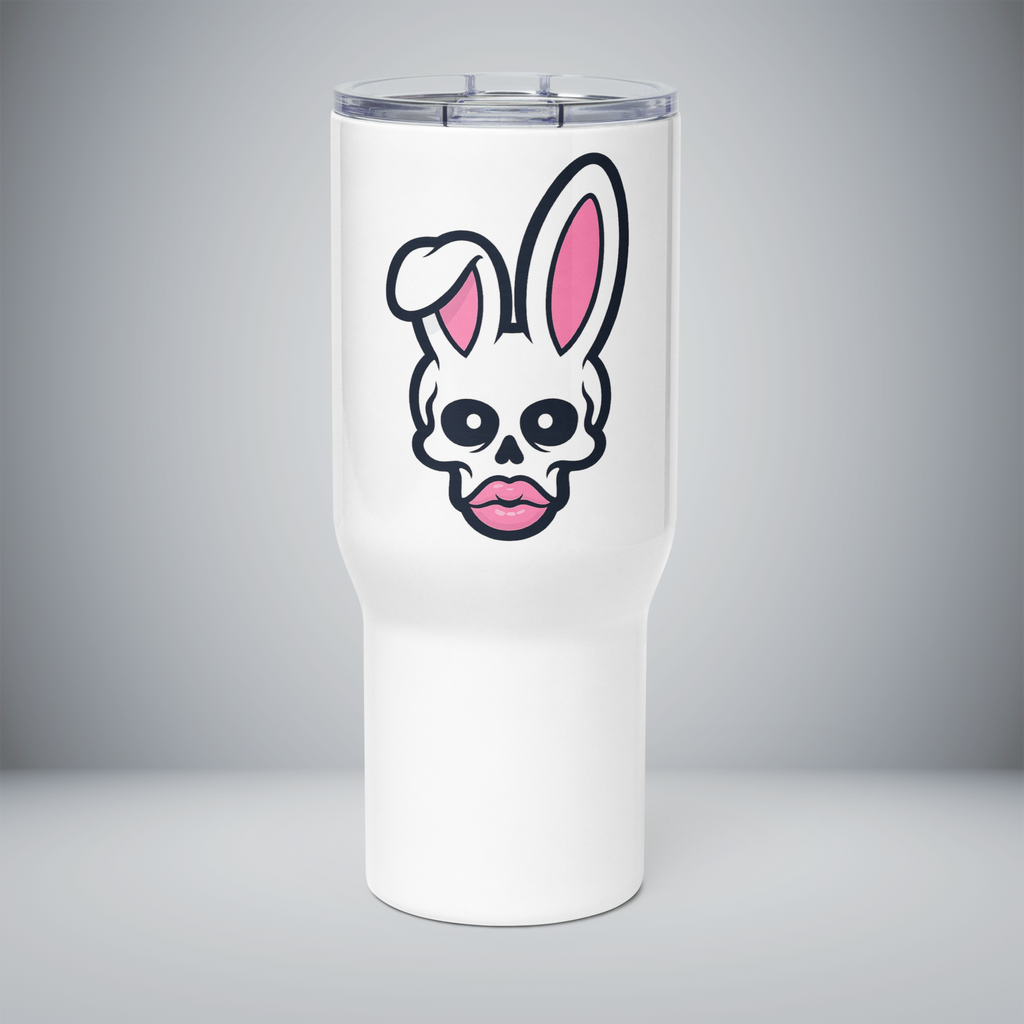Travel mug with a handle