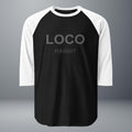 Unisex 3/4 Sleeve Raglan Shirt