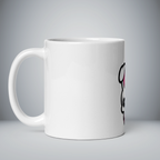 White glossy mug